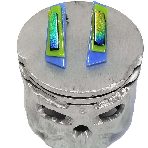 Paula Prager© Original Hand Made Glass Earrings - Picture 1 of 8